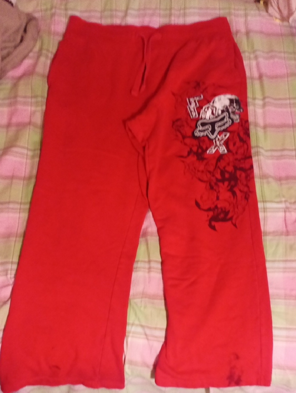 Fox Red Sweatshirt with Black Logo Patch